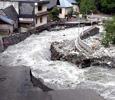 Inondations au pied des Pyrénées