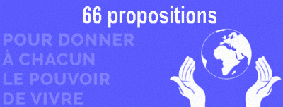   Cliquer sur l'image  pour accder aux 66 propositions qui permettent  chacun d'avoir le pouvoir de vivre.